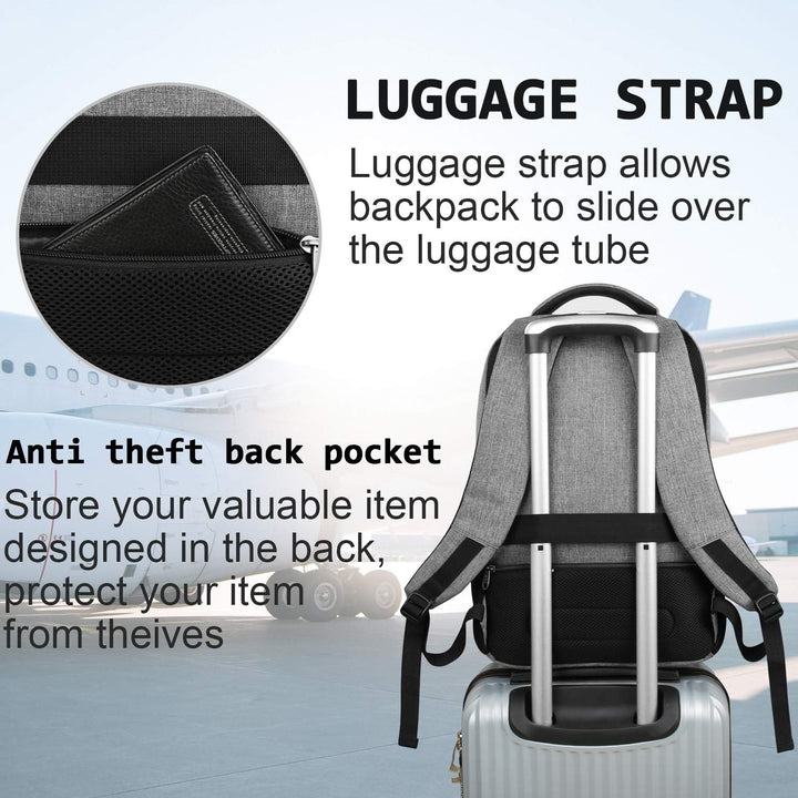 Unisex travel backpack's durable zippers with pullers, designed for smooth operation and anti-theft security