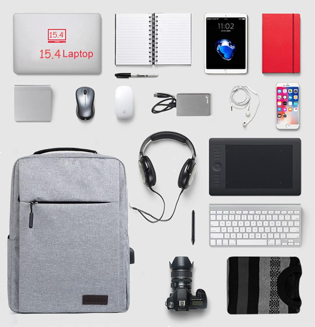 Detail of waterproof zipper and durable fabric on a slim laptop backpack, emphasizing protection for electronics