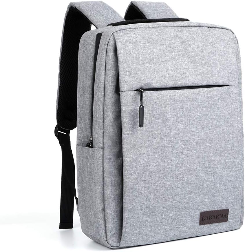 Unisex slim waterproof laptop backpack with USB charging port. Ideal for daily commute, work, and school.