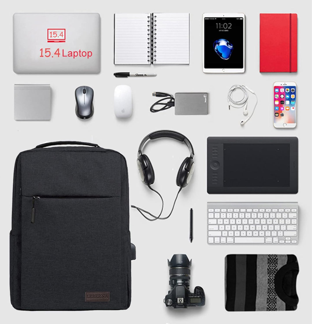 Breathable ergonomic back panel of a waterproof laptop backpack. Comfortable for all-day wear and travel.