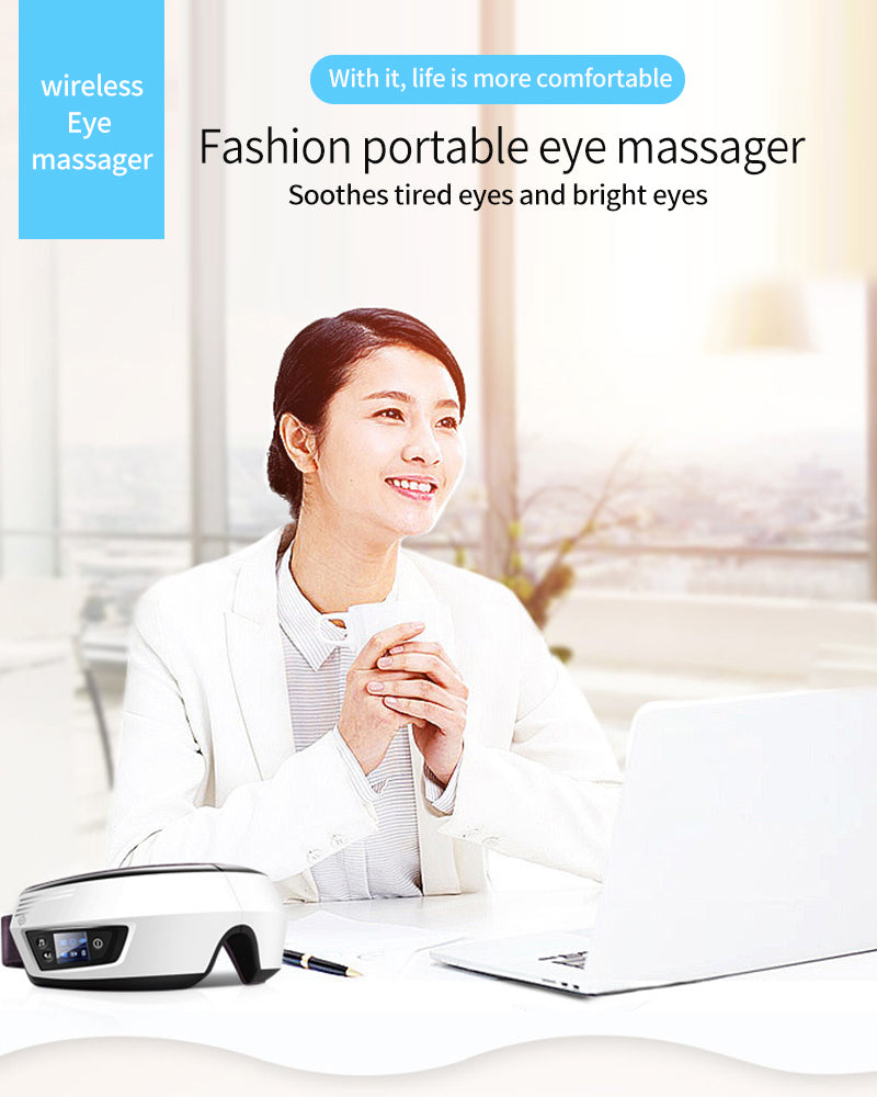 Eye massager with innovative air pressure and soothing heat therapy