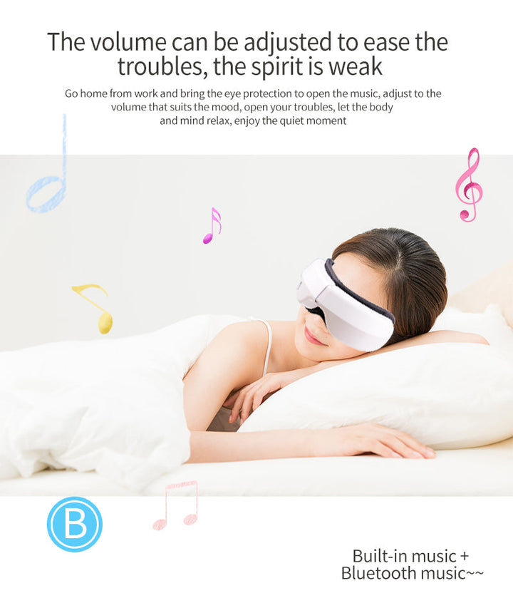 Warm compress eye massager, a rechargeable device for soothing tired eyes
