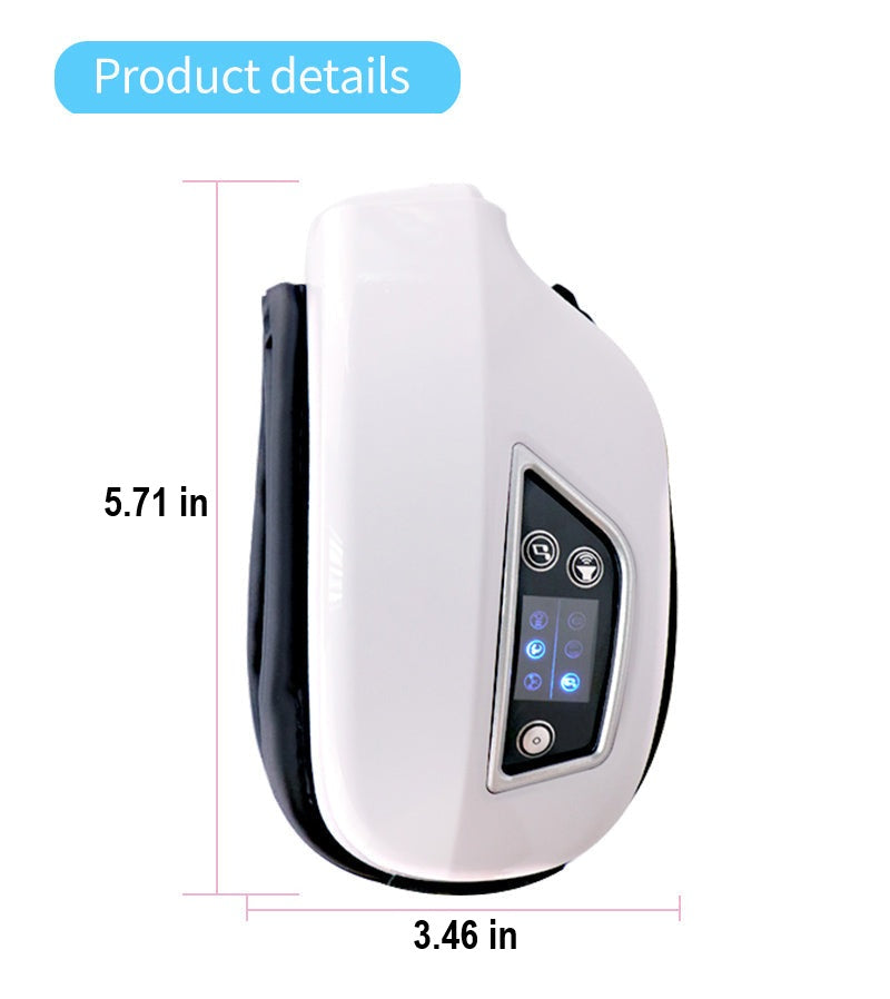 Rechargeable unisex eye massager for health, featuring air pressure massage