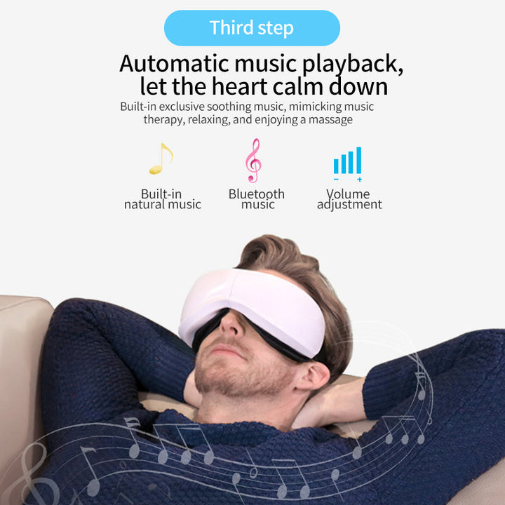 Warm compression eye massager, designed for comfort and stress reduction