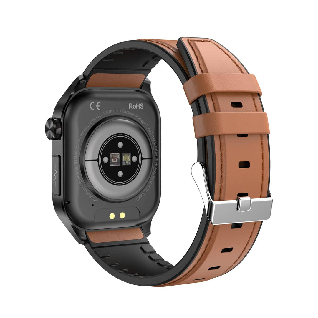 Smartwatch interface showing daily activity & steps. Unisex fitness tracker & health monitor.