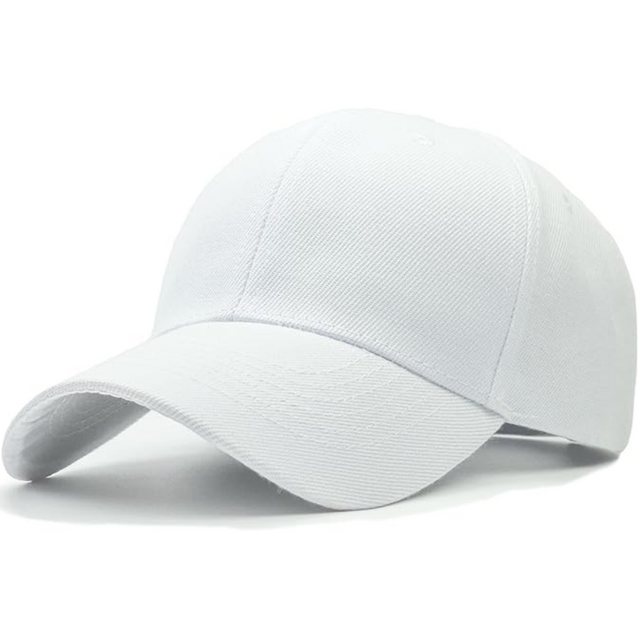 Adjustable baseball cap for men and women, featuring a classic structured design, perfect for sports