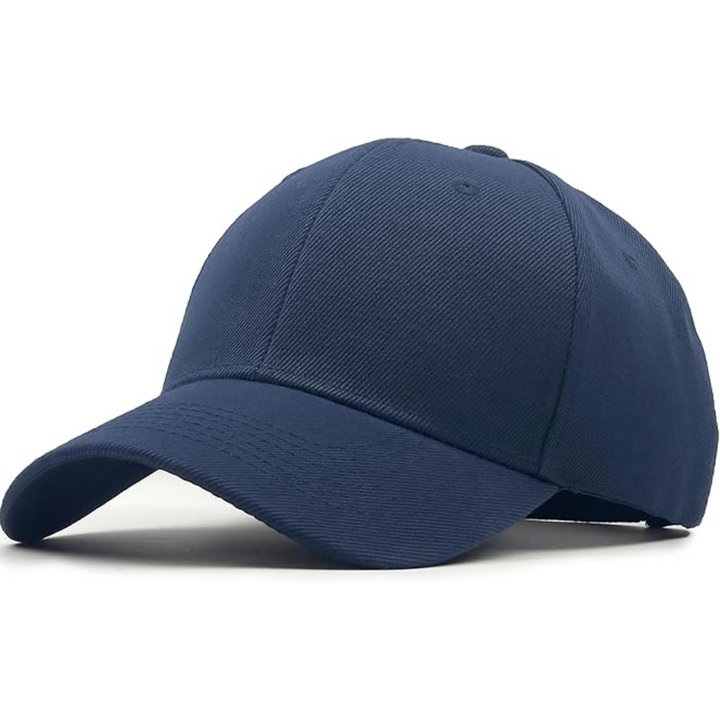 White unisex structured baseball cap, adjustable and comfortable, a versatile accessory for any outfit