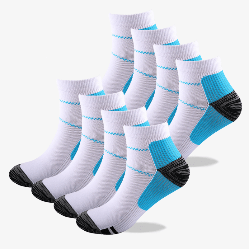 Unisex compression stockings for improved circulation, reducing leg swelling and pain.