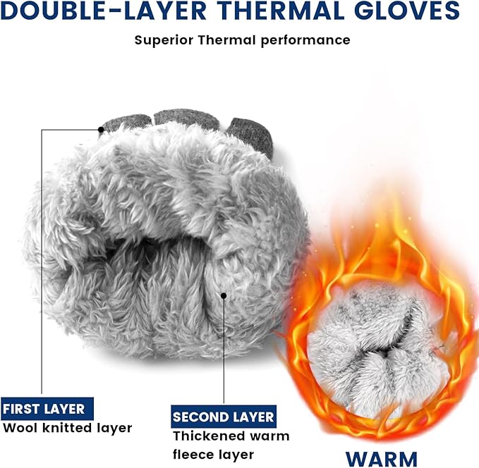 Stay warm & connected with these touchscreen winter gloves, great for any cold weather activity.
