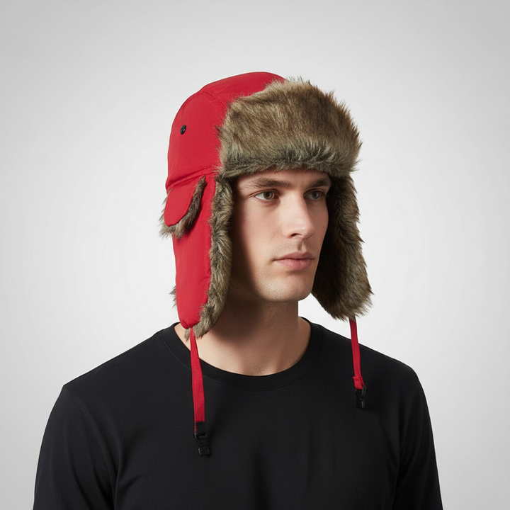 Durable TrapperCozy trapper hat, unisex design, provides excellent cold weather protection
