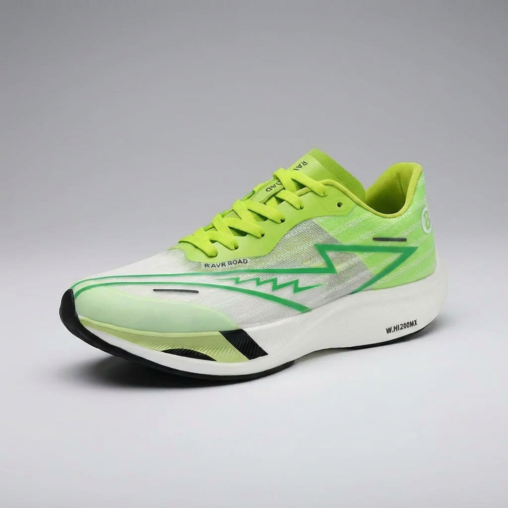 Front view of unisex Trinity training and marathon shoes, showcasing athletic design.
