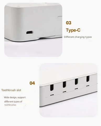 Sleek UV toothbrush sanitizer, a modern and effective tool for daily oral hygiene and healthy teeth.