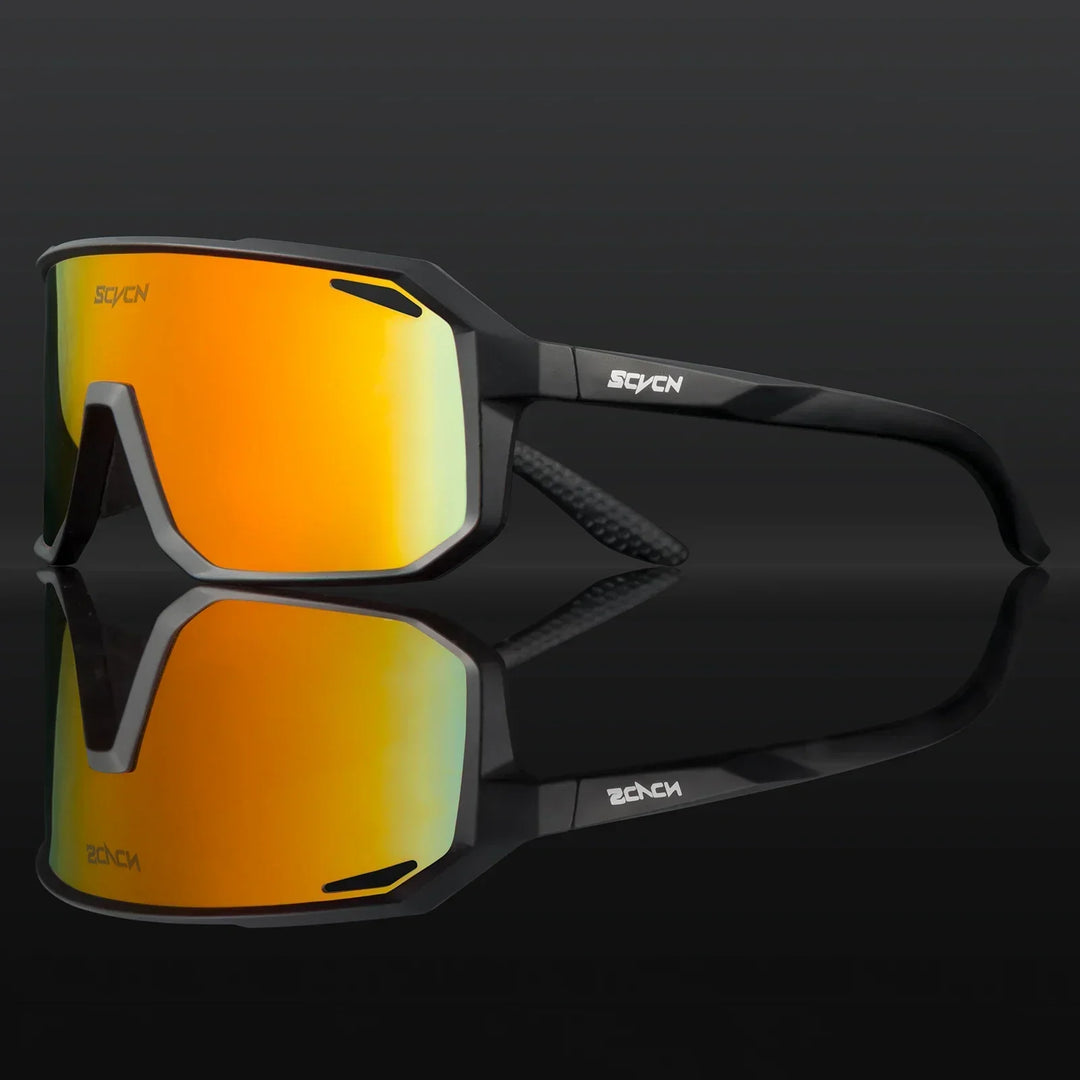 Runner enjoying trails with lightweight UV400 cycling sunglasses, ensuring clear outdoor vision.