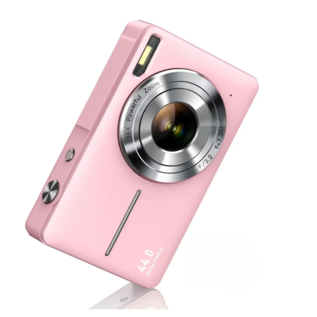 Travel-friendly vintage digital camera, point and shoot simplicity, captures clear images and video.