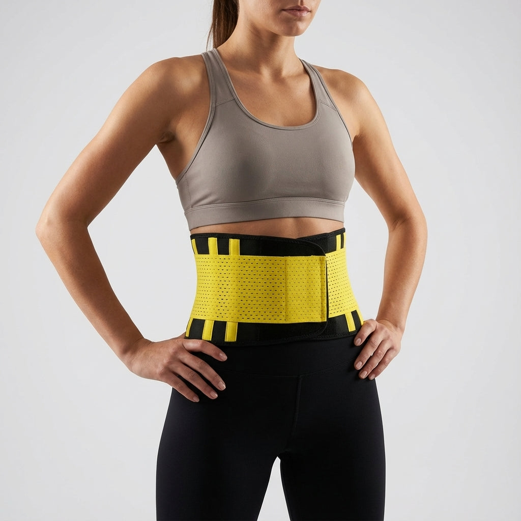 Multi-functional ThermoBelt waist trainer, ideal for core warming, back posture, and workout support