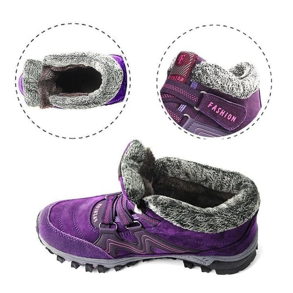Heavy-duty unisex winter boots, waterproof, warm, non-slip, built for extreme snow.