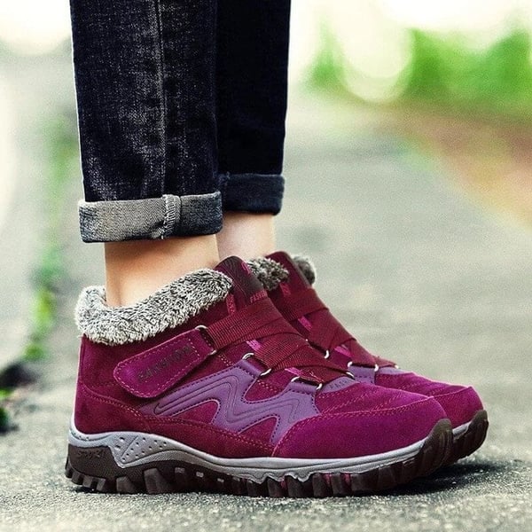 Unisex performance snow boots, waterproof, warm, non-slip, for active winter lifestyles.