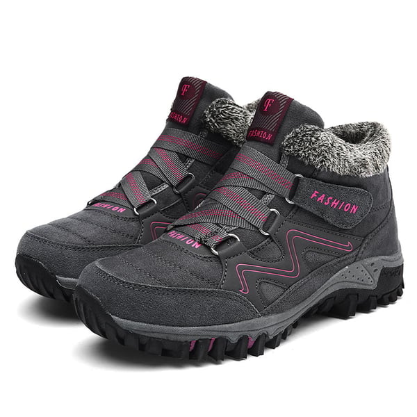 Stylish unisex winter fashion boots, warm, waterproof, ideal for snowy conditions.