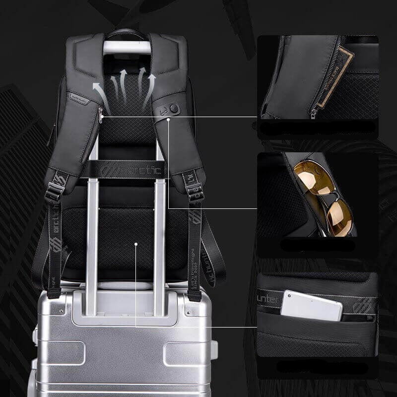 Durable anti-theft travel backpack, water-resistant design for reliable protection of your gear