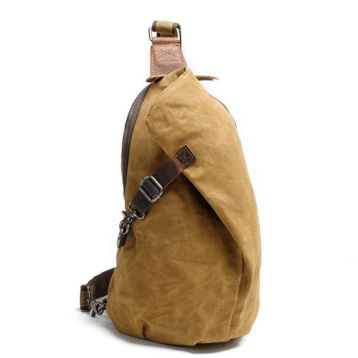 Water-resistant crossbody bag with anti-theft features, durable canvas & practical everyday carry