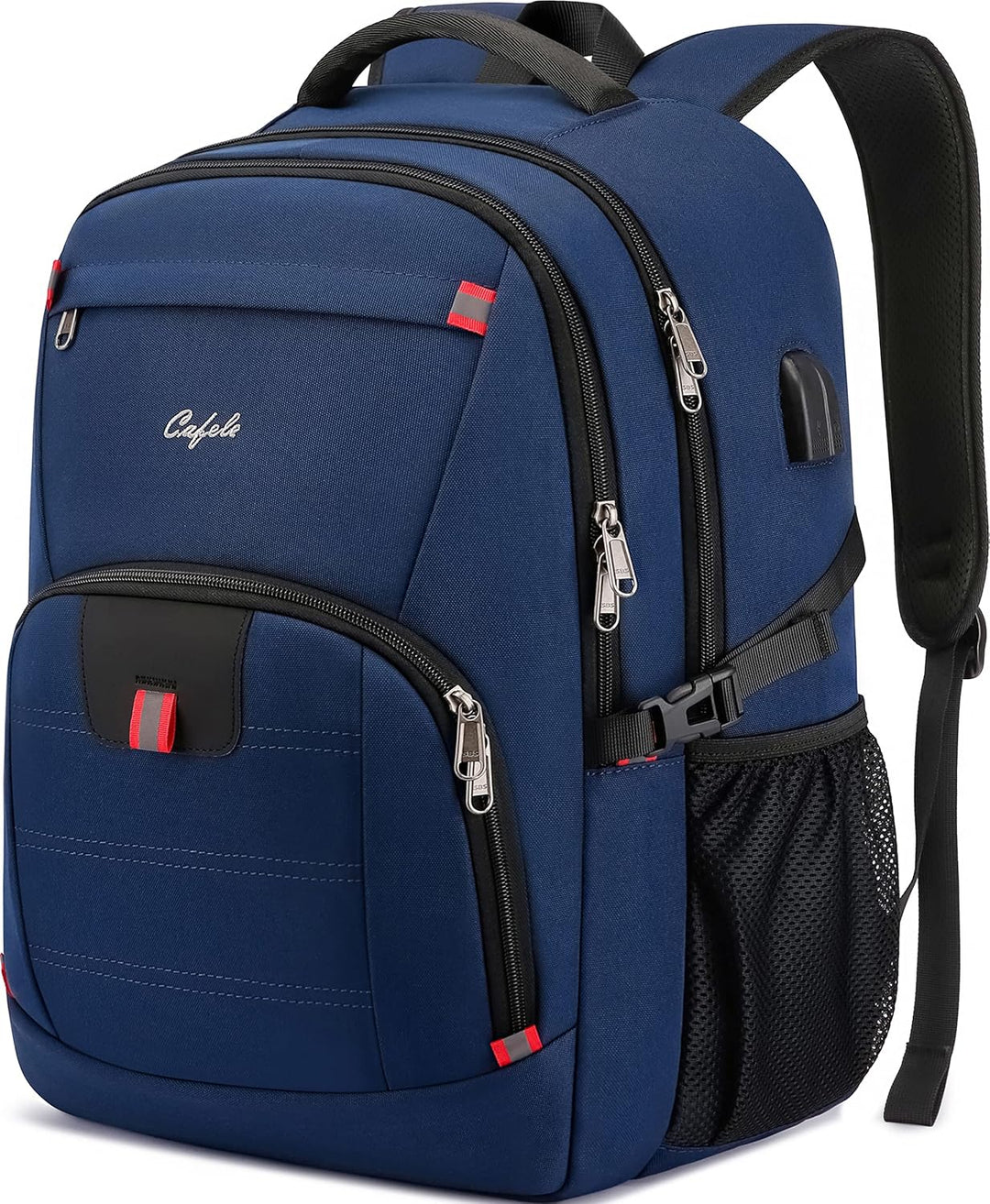 Multi-functional unisex backpack, water-resistant, anti-theft, USB, great for organizing tech gear.