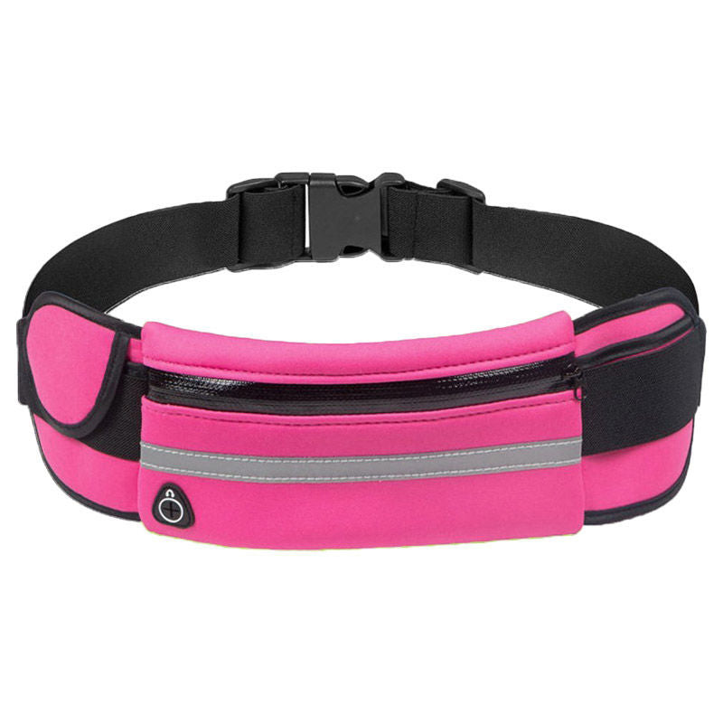 Versatile unisex running waist belt & fitness accessory. Water-resistant for jogging, hiking, & travel.