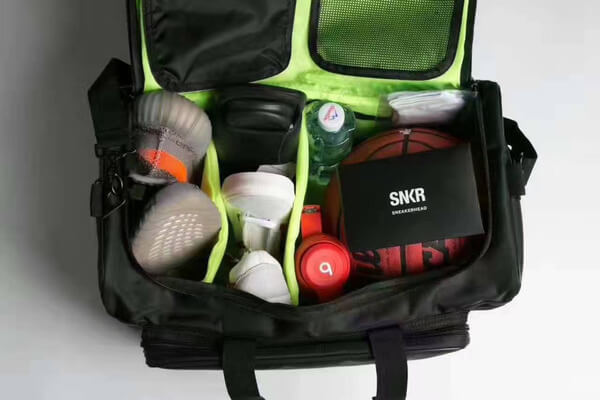 Water-resistant sports duffel bag for active lifestyle, showcasing its spacious design