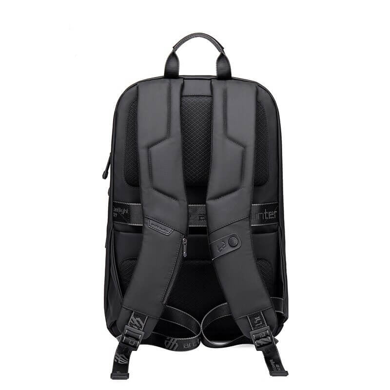 Sleek unisex commuter backpack with water-resistant fabric & ample storage, perfect for daily work or city travel.
