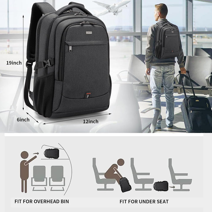 Secure laptop backpack, anti-theft features for peace of mind.