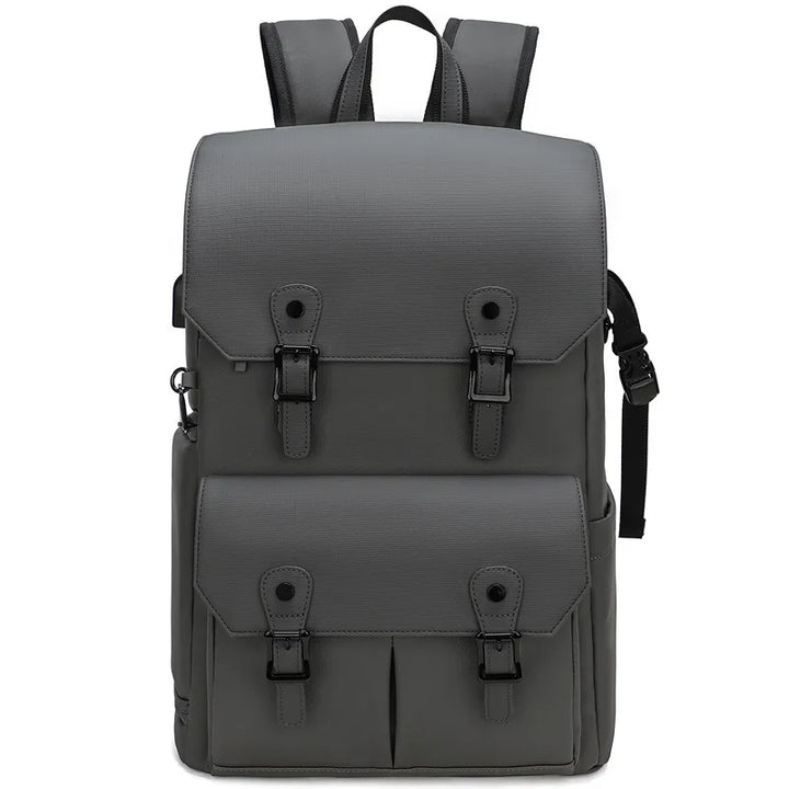 Top-down view of the waterproof camera shoulder bag displaying ample space for camera, lens, and photography essentials.