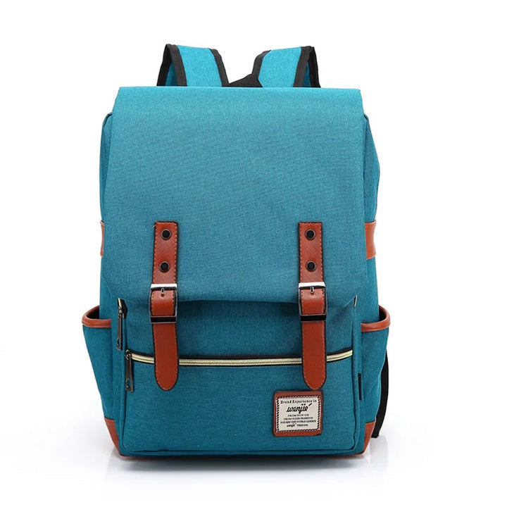 Secure waterproof laptop backpack, protecting electronics from rain during urban commutes & outdoor use.