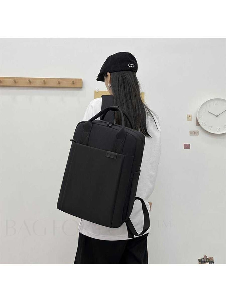 Spacious waterproof travel backpack with multiple compartments for organized packing.