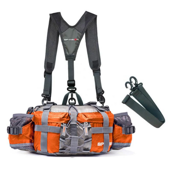 Versatile unisex waterproof crossbody/waist pack, ideal for active adventures.