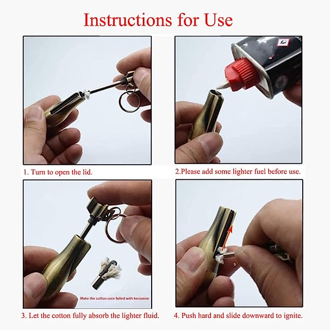 Waterproof permanent match fire starter, ideal for camping, hiking, and emergency survival gear.