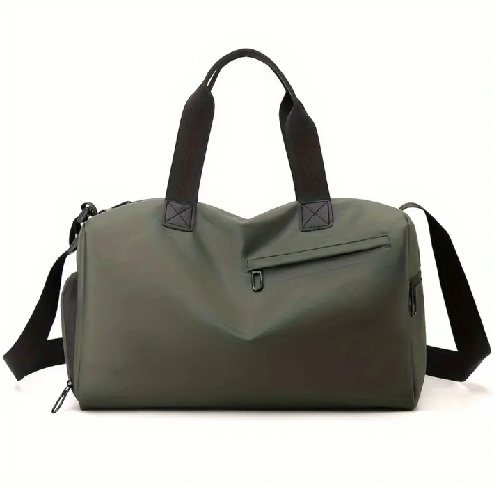 Modern waterproof unisex sports bag, complete with an external shoe compartment for convenience.