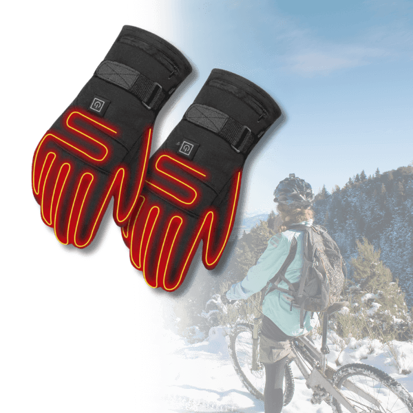 Ergonomic Unisex Winter Heated Gloves, perfect for outdoor activities in freezing temperatures