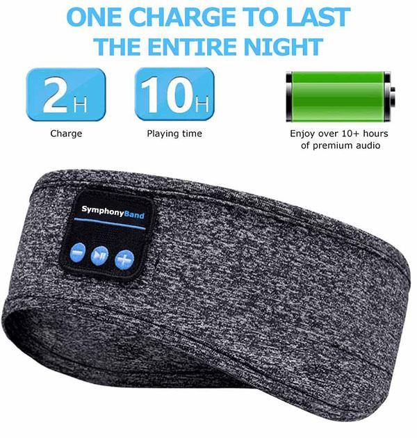 Noise-canceling wireless sleep headphones, providing clear audio for deep relaxation & sound.