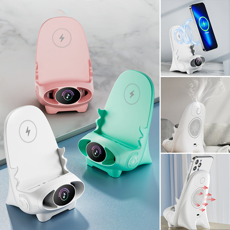 Secure FlexCharge phone holder and universal 15W fast wireless charger for hands-free mobile use.