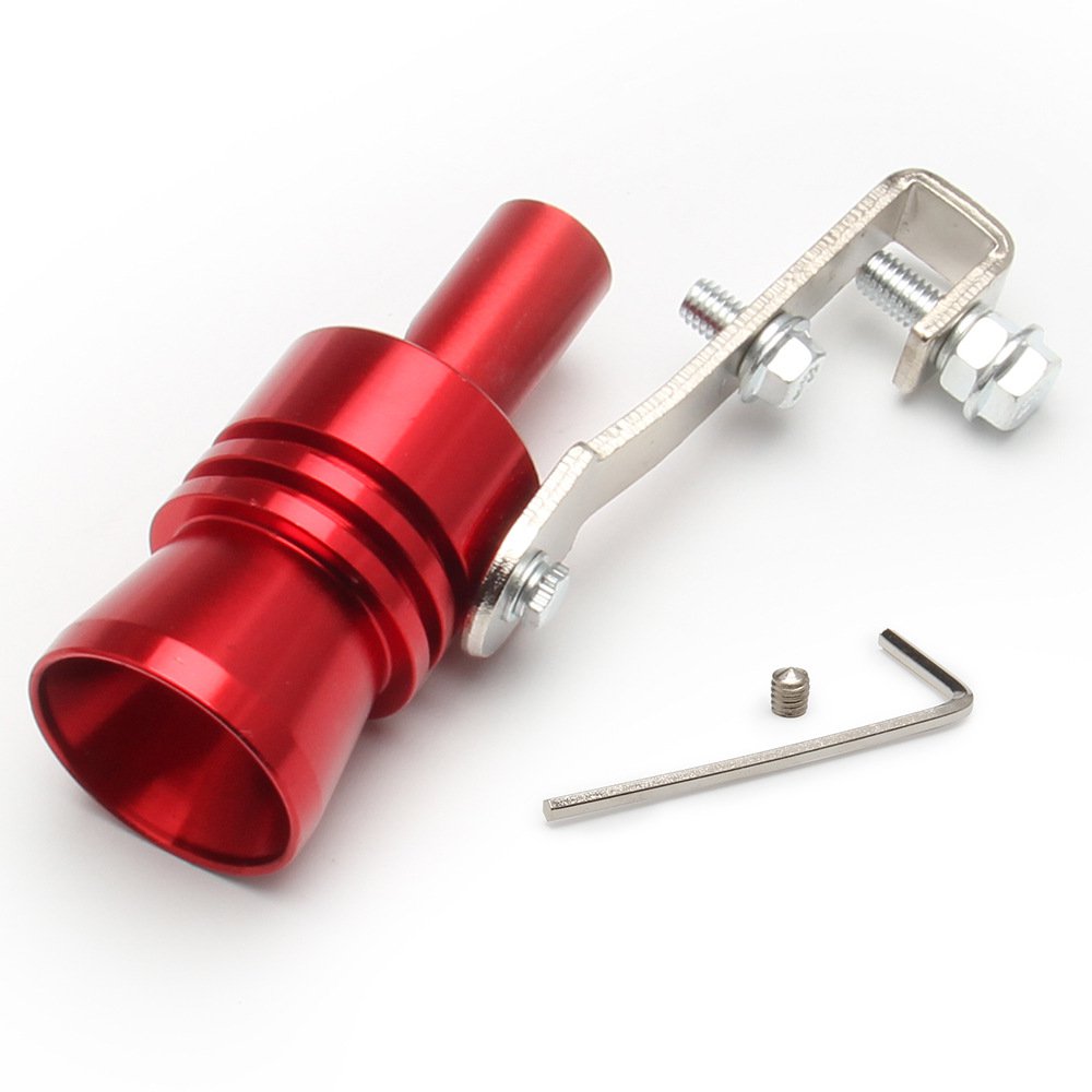 Universal exhaust sound amplifier whistle. Get a sporty turbo sound for any car, motorcycle, or SUV. Automotive accessory.