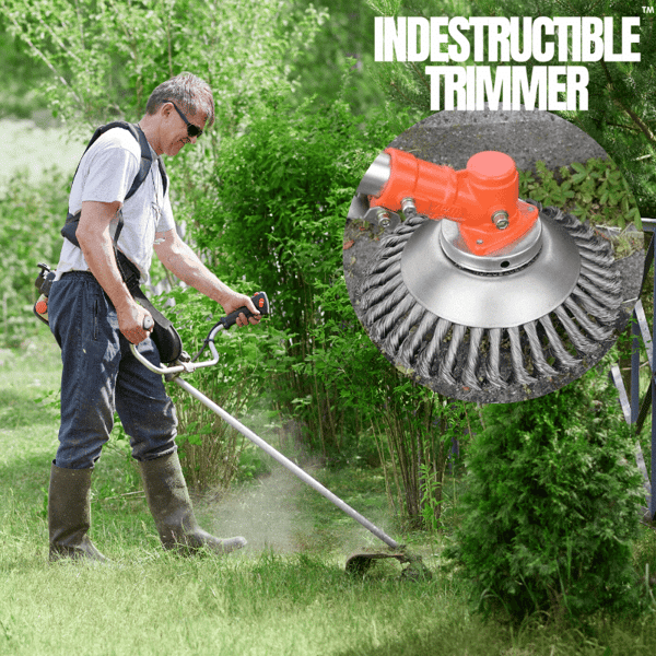 Universal steel blade for weed removal & grass cutting. Essential garden tool for heavy-duty lawn care.
