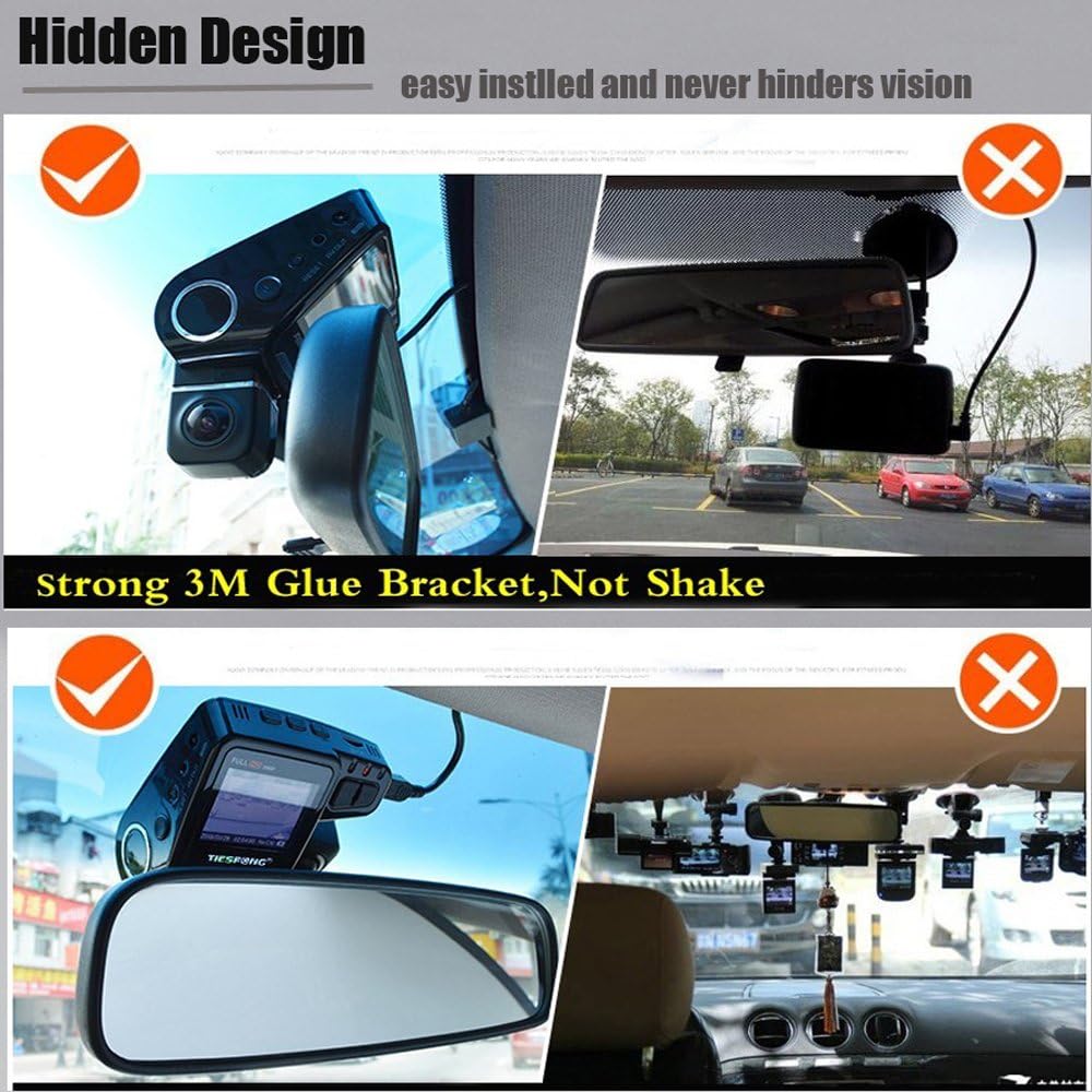 Automotive hidden dash camera, 1080P video quality, WiFi, 170° wide angle