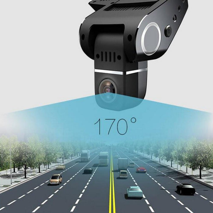 Hidden universal car dash cam, 1080p resolution, wide 170 deg angle, WiFi