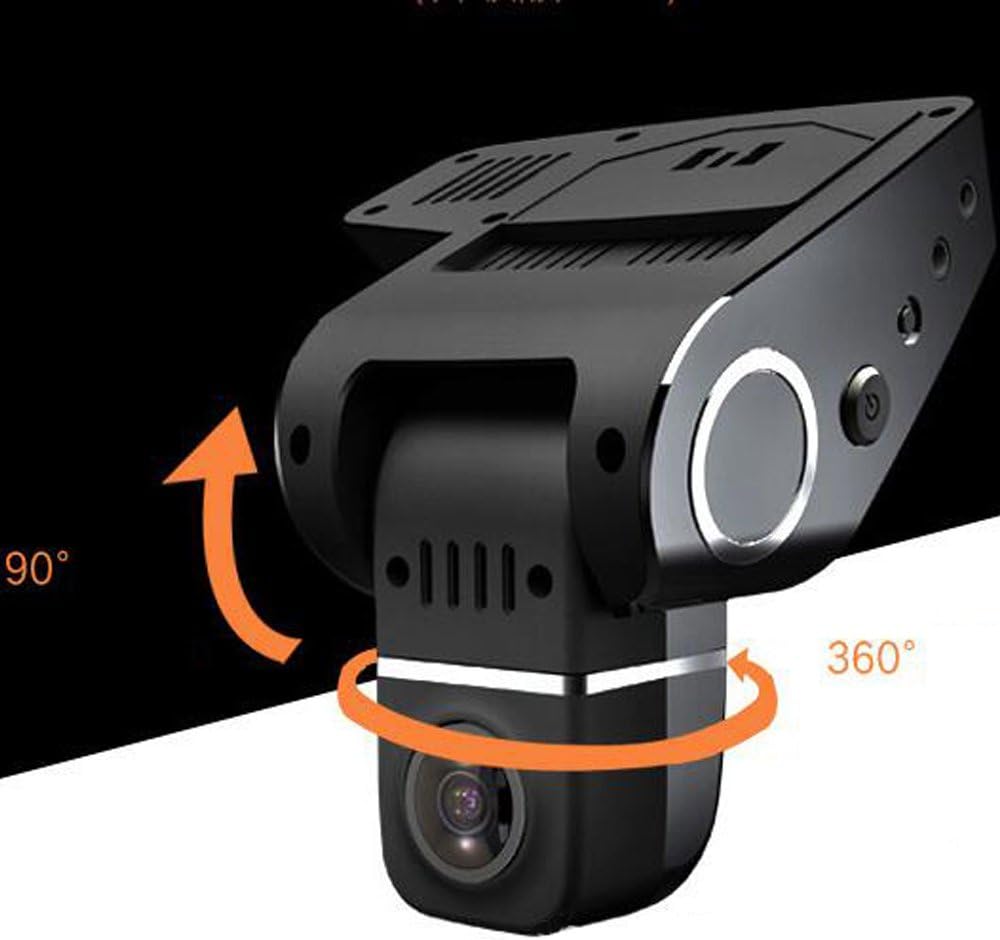 Discrete 1080P car dash cam with G-Sensor, WiFi connectivity, 170° wide lens