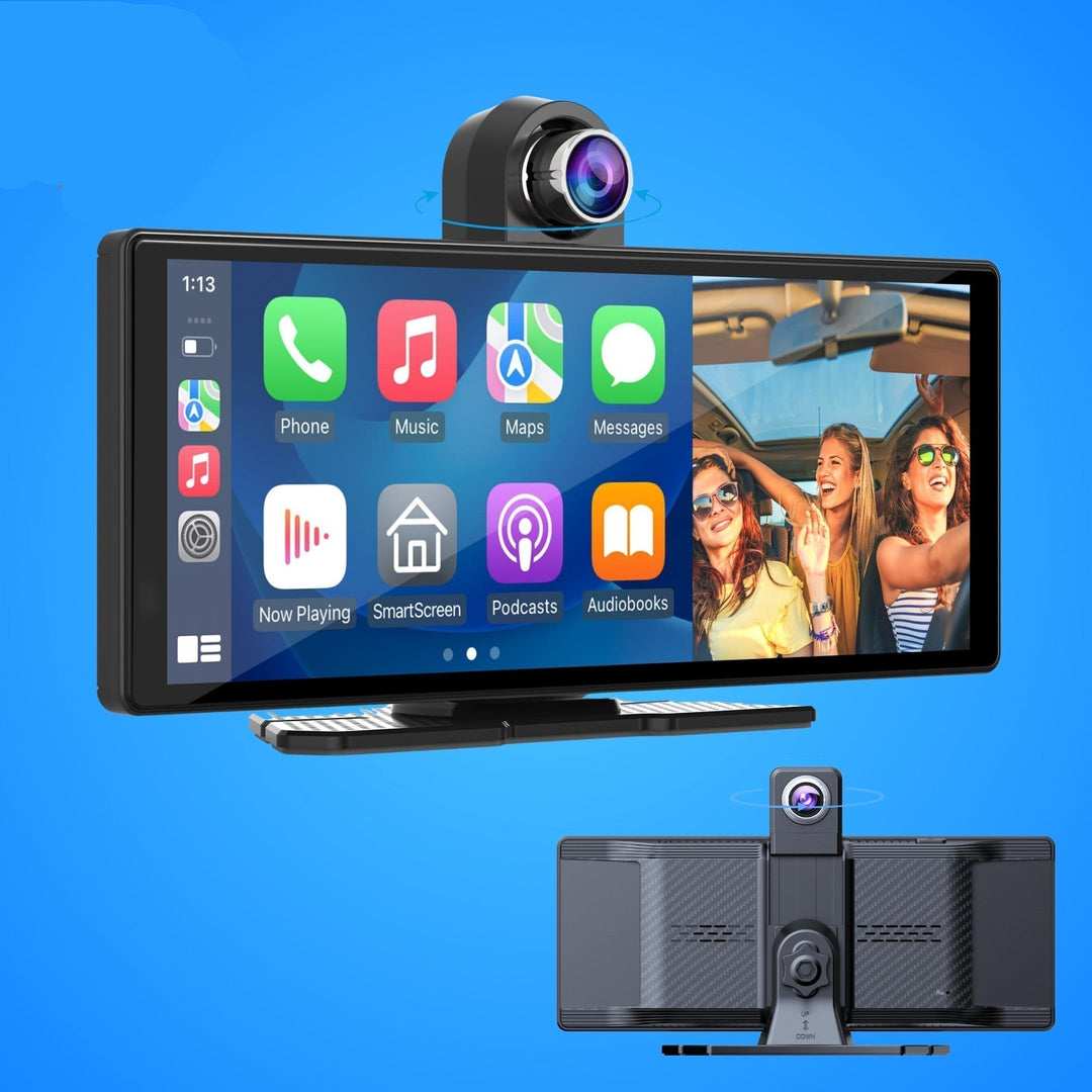 Universal wireless CarPlay & Android Auto car screen for enhanced in-car connectivity and navigation.