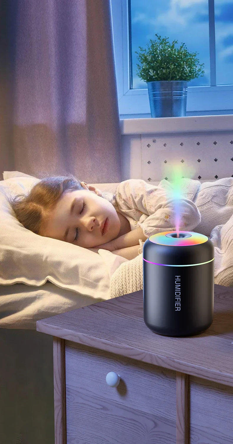 USB aromatherapy diffuser & humidifier, portable design for home, office, auto