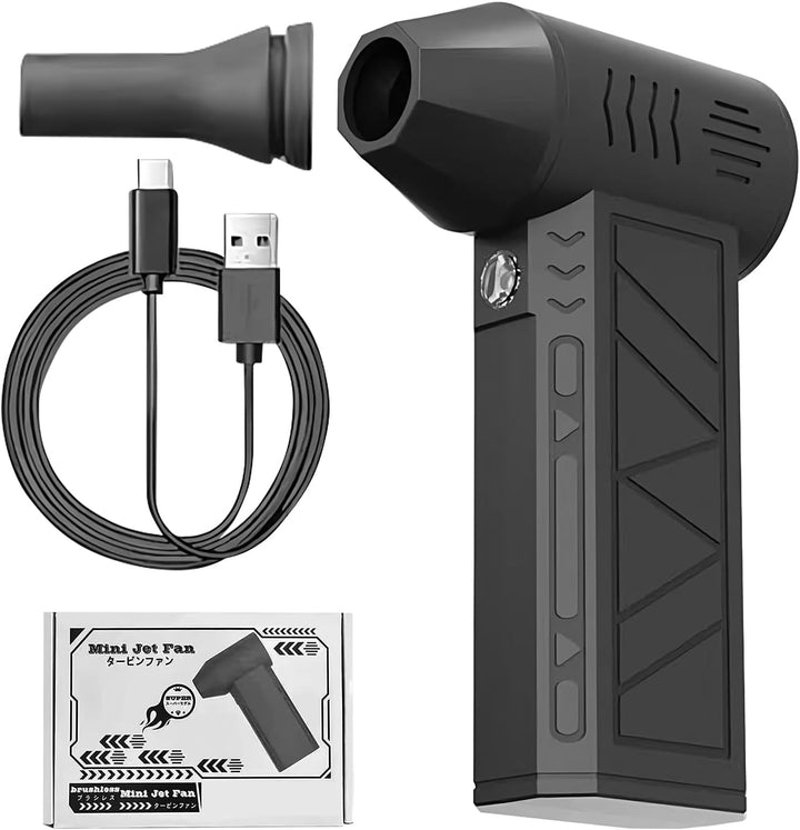 Nivaro handheld air duster, USB rechargeable, designed for detailed cleaning of gadgets.