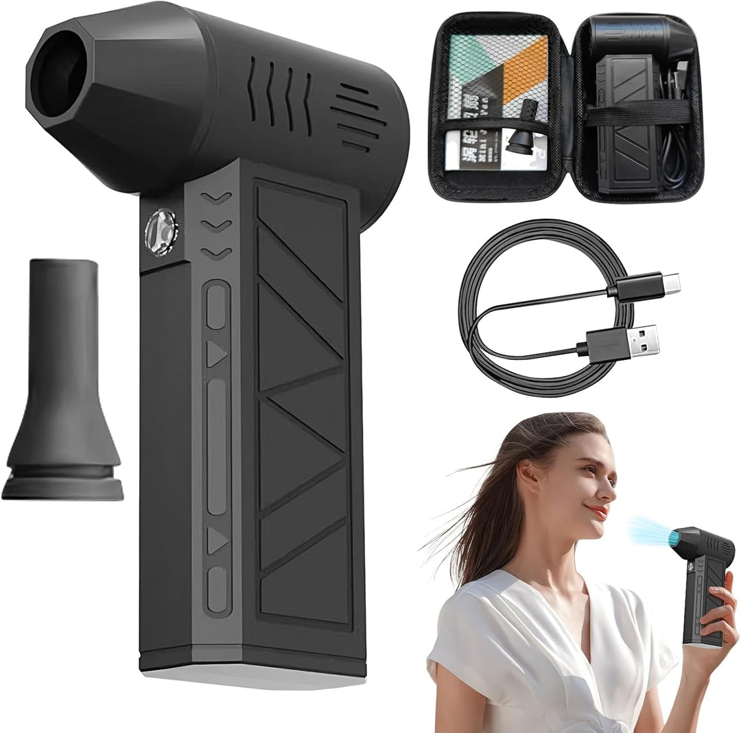 Nivaro electric air duster, USB rechargeable, ideal computer cleaner and portable cleaning tool.
