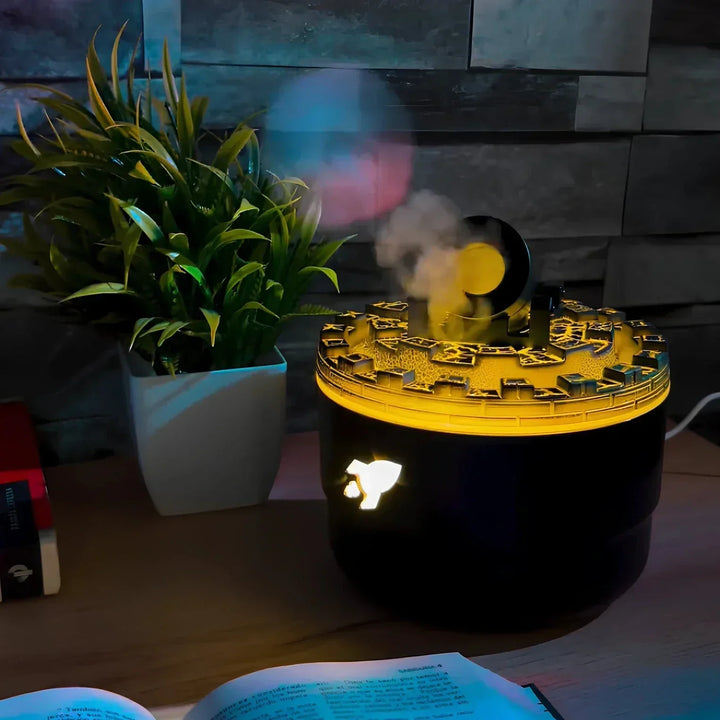 VaporBlast USB humidifier, a unique cannon design, great for small spaces and aromatherapy