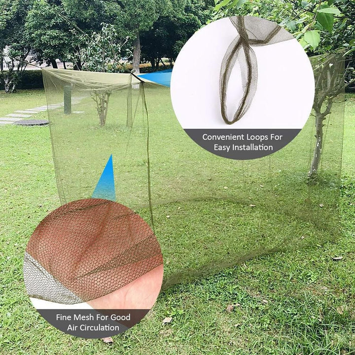 Close-up of Ventora fine mesh insect net, showing its protective quality