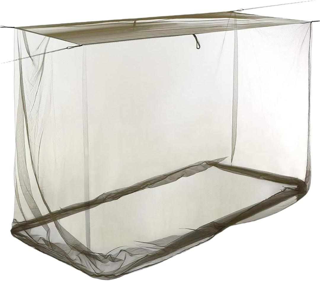 Inside view of Ventora insect net canopy, spacious and airy for camping or patio